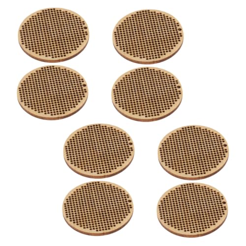 SOIMISS 8 Stück Teiliges Runde Holzanhänger Blanko DIY Kreuzstichrahmen aus Stabilem Holz für Kreative Bastelprojekte Lesezeichen Anhänger und Handgefertigte Dekorationen SOIMISS 8 Stück Teiliges Runde Holzanhänger Blanko DIY Kreuzstichrahmen aus Stabilem Holz für Kreative Bastelprojekte Lesezeichen Anhänger und Handgefertigte Dekorationen von SOIMISS