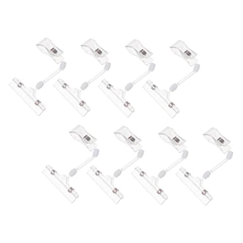 SOIMISS 8 Stück Teiliges Set Werbeclips für Preisschilder Transparente Klammern zur Anbringung von Etiketten und Hinweisschildern für Geschäfte und Veranstaltungen Einfach zu Bedienen und SOIMISS 8 Stück Teiliges Set Werbeclips für Preisschilder Transparente Klammern zur Anbringung von Etiketten und Hinweisschildern für Geschäfte und Veranstaltungen Einfach zu Bedienen und von SOIMISS