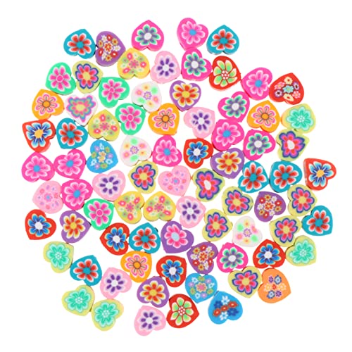 SOIMISS 80 Stück Bunte Polymer Clay Perlen für DIY Schmuckherstellung Mix Cartoon Designs für Armbänder und Ohrringe für Kreative Bastelprojekte von SOIMISS