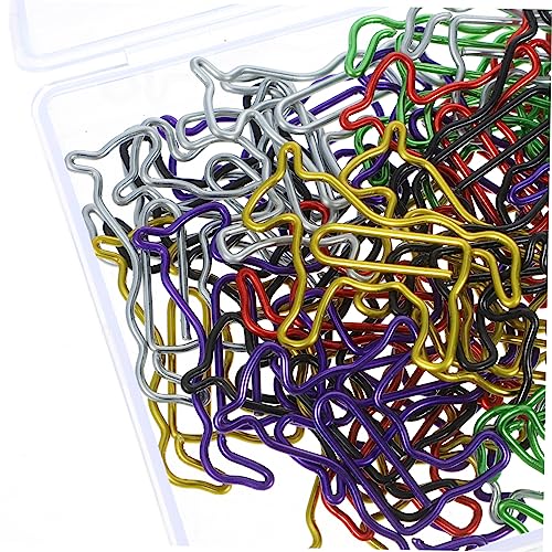 SOIMISS 80 Stück Teiliges Bunte Pferde Büroklammern aus Metall Praktische Dokumentenclips mit Starker Klammerkraft Vielseitige Schreibtischaccessoires für Büro und Zuhause von SOIMISS
