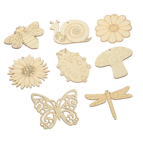 SOIMISS 80 Stück Teiliges Unlackierte Holzscheiben zum Basteln Naturbelassene DIY Holzanhänger mit Glatter Oberfläche Blanko Holzstücke für Frühling Blumenmotiv für Malerei und SOIMISS 80 Stück Teiliges Unlackierte Holzscheiben zum Basteln Naturbelassene DIY Holzanhänger mit Glatter Oberfläche Blanko Holzstücke für Frühling Blumenmotiv für Malerei und von SOIMISS
