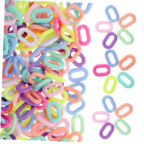 SOIMISS 800Stücke Acryl Verbindungsringe Abnehmbare Kettenringe für DIY Handwerk Bunte Handtaschenketten und Schlüsselanhänger Leicht und Langlebig für Geldbörsenketten SOIMISS 800Stücke Acryl Verbindungsringe Abnehmbare Kettenringe für DIY Handwerk Bunte Handtaschenketten und Schlüsselanhänger Leicht und Langlebig für Geldbörsenketten von SOIMISS