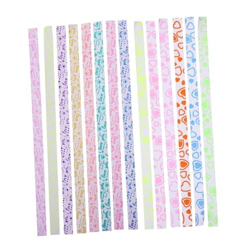 SOIMISS 840 Stück Leuchtende Origami Stern Papierstreifen Bunte Lange Papierstreifen für DIY Basteln Handgemachte Sterne Faltpapier für Dekoration und Geschenkgestaltung von SOIMISS