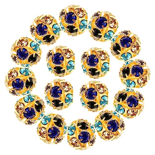 SOIMISS 90 Stück DIY Schmuckperlen Goldfarbene Spacer Perlen mit Funkelnden Strasssteinen Langlebig und Glatt für Armbänder Halsketten Basteln für Schmuckherstellung und Handwerksprojekte SOIMISS 90 Stück DIY Schmuckperlen Goldfarbene Spacer Perlen mit Funkelnden Strasssteinen Langlebig und Glatt für Armbänder Halsketten Basteln für Schmuckherstellung und Handwerksprojekte von SOIMISS