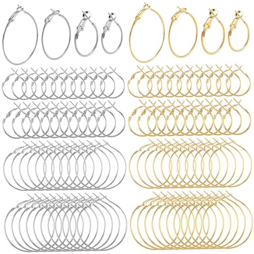 SOIMISS 96 Stück Teiliges Creolen aus Hypoallergener Legierung Große Runde Ohrringe Leicht zum Schmuck Basteln Geeignet für Damen und DIY Anhänger Dekoration SOIMISS 96 Stück Teiliges Creolen aus Hypoallergener Legierung Große Runde Ohrringe Leicht zum Schmuck Basteln Geeignet für Damen und DIY Anhänger Dekoration von SOIMISS
