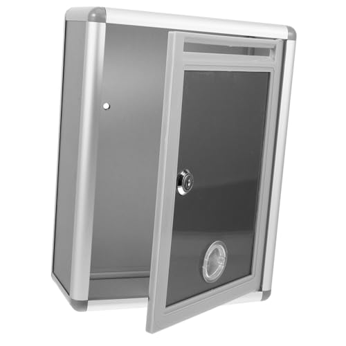 SOIMISS Abschließbarer Wandbriefkasten aus Metall und Kunststoff Kleine Wand Box mit Schloss Multifunktionale Spenden und Vorschlagsbox für Zuhause Büro und Geschäft Praktisches SOIMISS Abschließbarer Wandbriefkasten aus Metall und Kunststoff Kleine Wand Box mit Schloss Multifunktionale Spenden und Vorschlagsbox für Zuhause Büro und Geschäft Praktisches von SOIMISS