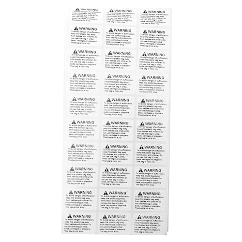 SOIMISS Anti suffocation Warning Sticker Selbstklebend pro Leicht Abziehbar Klare Warnhinweise für Kinderspielzeug Starke Haftung Sichtbarer Warnaufkleber zur SOIMISS Anti suffocation Warning Sticker Selbstklebend pro Leicht Abziehbar Klare Warnhinweise für Kinderspielzeug Starke Haftung Sichtbarer Warnaufkleber zur von SOIMISS
