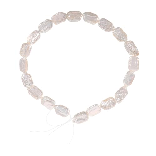 SOIMISS Barock Perlen Unregelmäßige Flache Süßwasser Zuchtperlen mit Bohrung Lose Schmuckperlen für DIY Ohrringe Armbänder und Halsketten Handverlesene Natürliche Perlen von SOIMISS