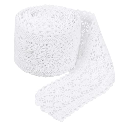 SOIMISS Baumwoll Spitzenband Breit Yards Weiße DIY Stoffbordüre für Handarbeiten Weiches Hautfreundliches Material Vielseitig zum Verzieren von Kleidung Geschenken und Polsterkissen SOIMISS Baumwoll Spitzenband Breit Yards Weiße DIY Stoffbordüre für Handarbeiten Weiches Hautfreundliches Material Vielseitig zum Verzieren von Kleidung Geschenken und Polsterkissen von SOIMISS
