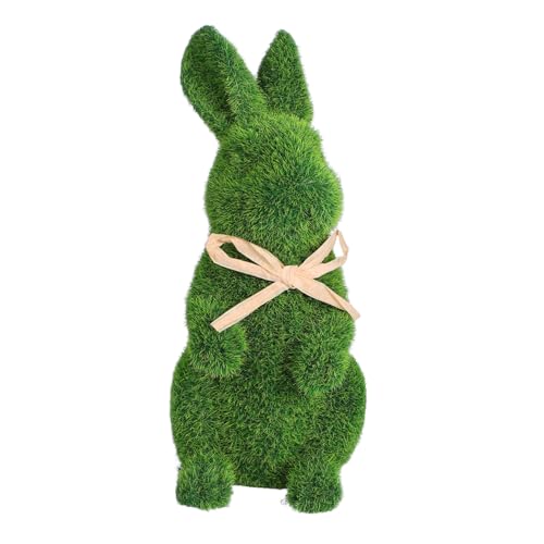 SOIMISS Beflockte Osterhasenfigur Grün Realistische Moos Kleine Dekoration für Garten und Innenbereich Osterfest Party Tischdeko SOIMISS Beflockte Osterhasenfigur Grün Realistische Moos Kleine Dekoration für Garten und Innenbereich Osterfest Party Tischdeko von SOIMISS