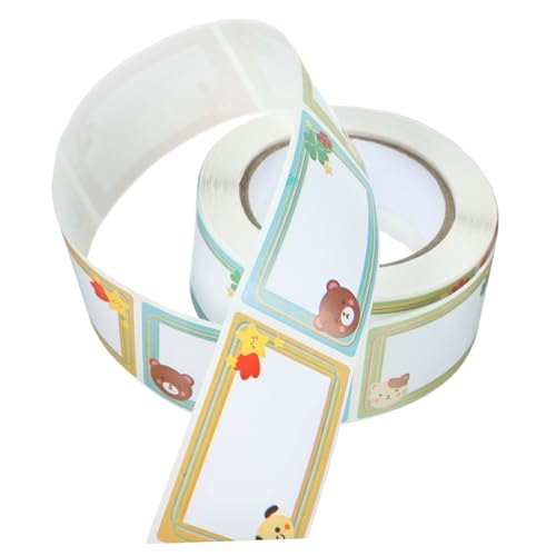 SOIMISS Beschreibbare Namensaufkleber Selbstklebende Etiketten für Flaschen Geschenke und Klassifizierung Bunte Wasserfeste Namensetiketten für Kindergarten und Büro von SOIMISS