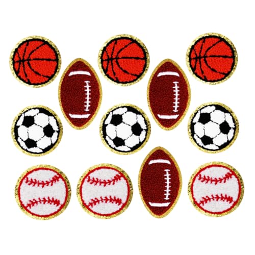 SOIMISS Bestickte Basketball Baseball Fußball Football Patches Vielseitige Eisen und Nähapplikationen für DIY Kleidung Taschen Schuhe Einfache Anbringung SOIMISS Bestickte Basketball Baseball Fußball Football Patches Vielseitige Eisen und Nähapplikationen für DIY Kleidung Taschen Schuhe Einfache Anbringung von SOIMISS