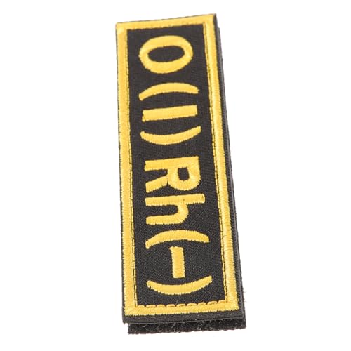 SOIMISS Bestickter O Blutgruppen Klett Patch Langlebig Leicht Anzubringen für Kleidung Rucksäcke Notfall Identifikation Individuelle Designs Farbintensiv Wiederverwendbar Einsetzbar von SOIMISS