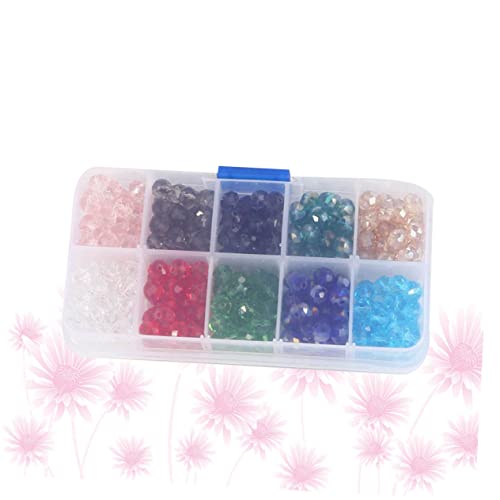 SOIMISS Bicone Glasperlen Bunte Kristall Abstandshalter Perlen für Armband Halskette Schmuckherstellung DIY Zubehör Kunststoffbox von SOIMISS