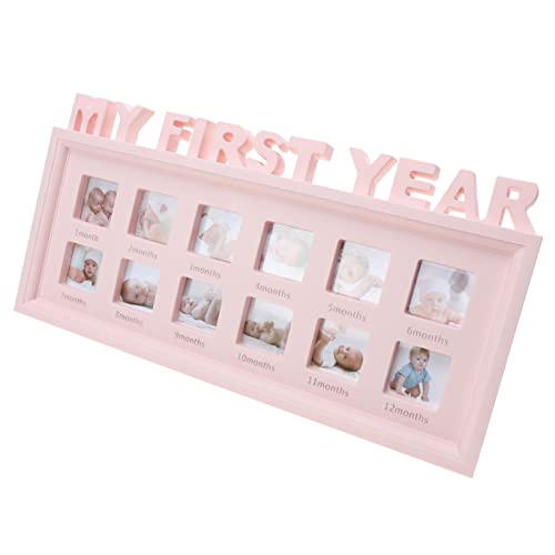 SOIMISS Bilderrahmen Monate Babyfoto Rahmen für Erstes Jahr Wand und Tischdekoration Babyparty Rosa SOIMISS Bilderrahmen Monate Babyfoto Rahmen für Erstes Jahr Wand und Tischdekoration Babyparty Rosa von SOIMISS