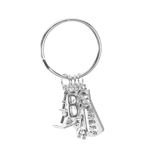 SOIMISS Biologie Schlüsselanhänger Wissenschaft Schmuck Wissenschaftler Schlüsselanhänger Silberlegierung von SOIMISS