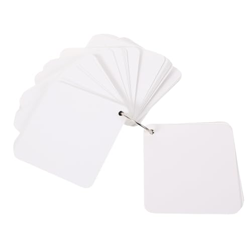SOIMISS Blank Flash Cards Weiße Indexkarten mit Metallringen Praktische Karteikarten für Lernen Notizen Memo Kompakt Langlebig Geeignet für Schule Büro Reisen SOIMISS Blank Flash Cards Weiße Indexkarten mit Metallringen Praktische Karteikarten für Lernen Notizen Memo Kompakt Langlebig Geeignet für Schule Büro Reisen von SOIMISS