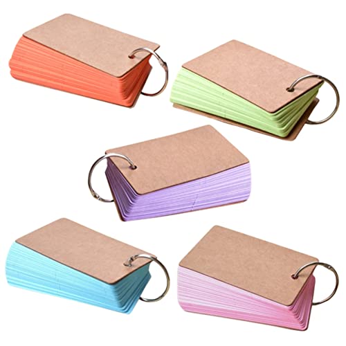 SOIMISS Blanko Karteikarten mit Metallring Farbige Notizkarten in Blau Hellgrün Orange und Rosa Tragbares Memo Notizbuch Glatte Oberfläche für Lernen Notizen Haushalt SOIMISS Blanko Karteikarten mit Metallring Farbige Notizkarten in Blau Hellgrün Orange und Rosa Tragbares Memo Notizbuch Glatte Oberfläche für Lernen Notizen Haushalt von SOIMISS