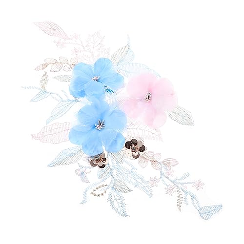 SOIMISS Blumen Stickerei Patch für Kleidung Applikation für Hochzeitskleider Taschen und DIY Projekte Hochwertige Verarbeitung Lebendige Farben Vielseitig Einsetzbar von SOIMISS