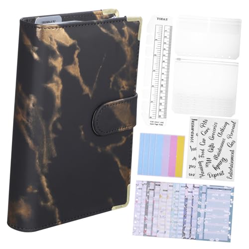 SOIMISS Budget Planer Ringbuch mit Reißverschluss Umschlägen Premium Dickes Papier Umfassendes Zubehör Finanzorganizer für Einsteiger Haushaltsbuch Geldverwaltung Sparbuch Organizer von SOIMISS