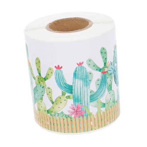 SOIMISS Bulletin Border Sticker Kaktus Motiv Selbstklebender Rahmen Aufkleber für Klassenzimmer Pinnwand Tafel Dekoration Wasserfarben Design für Büro und Kinderzimmer von SOIMISS