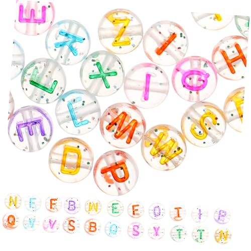 SOIMISS Bunte Buchstabenperlen Acryl DIY Schmuckmaterial für Armbänder und Anhänger für Kreative Bastelprojekte und für von SOIMISS