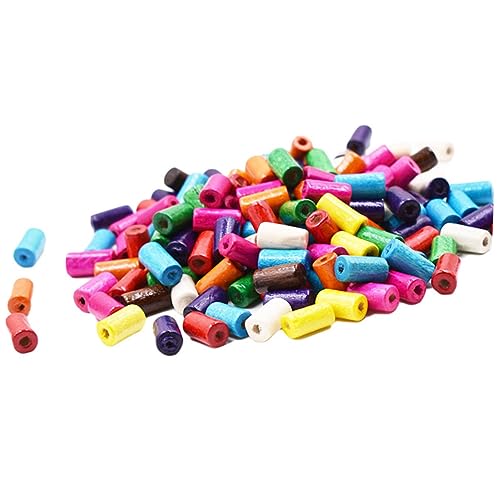 SOIMISS Bunte Holzperlen Zylinderförmige DIY Spacer Perlen für Schmuckherstellung Bastelperlen Mix Naturholz Rohrperlen für Armband Halskette Dekoration SOIMISS Bunte Holzperlen Zylinderförmige DIY Spacer Perlen für Schmuckherstellung Bastelperlen Mix Naturholz Rohrperlen für Armband Halskette Dekoration von SOIMISS