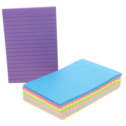 SOIMISS Bunte Klebezettel Farben Linierte Tragbare und Abreißbare Memo Pads Multifunktionale Haftnotizen für Bürobedarf Praktische Schreibwaren für Arbeit und Studium SOIMISS Bunte Klebezettel Farben Linierte Tragbare und Abreißbare Memo Pads Multifunktionale Haftnotizen für Bürobedarf Praktische Schreibwaren für Arbeit und Studium von SOIMISS