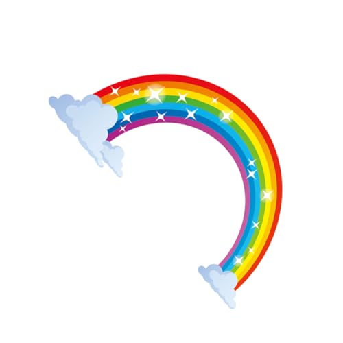 SOIMISS Cartoon Regenbogen Wandsticker PVC Reflektierend Wasserfest Ablösbar Wandtattoo Kinderzimmer Kindergarten Dekoration für Glatte Oberflächen SOIMISS Cartoon Regenbogen Wandsticker PVC Reflektierend Wasserfest Ablösbar Wandtattoo Kinderzimmer Kindergarten Dekoration für Glatte Oberflächen von SOIMISS