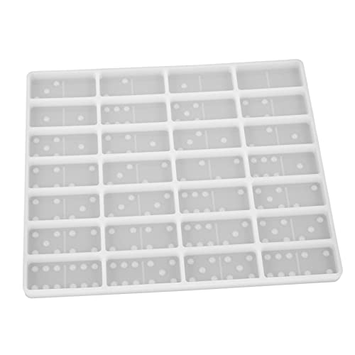 SOIMISS DIY Domino Silikonform für Epoxidharz Wiederverwendbare Gießform für Kreative Bastelprojekte Einfach zu Bedienen und Leicht zu Reinigen für Herstellung von Domino Harzkunstwerken von SOIMISS