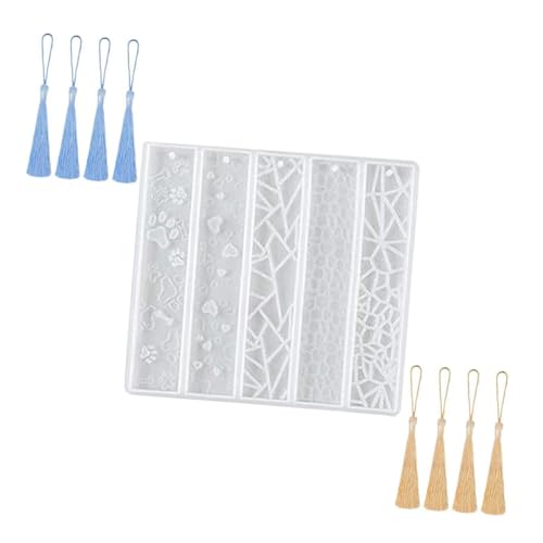 SOIMISS DIY Lesezeichen Silikonform Fach mit Quasten Anhängern Epoxidharz Gießform für Buchzeichen Bastelfreundlich Verschiedene Muster Geeignet für Kreative Handarbeiten SOIMISS DIY Lesezeichen Silikonform Fach mit Quasten Anhängern Epoxidharz Gießform für Buchzeichen Bastelfreundlich Verschiedene Muster Geeignet für Kreative Handarbeiten von SOIMISS