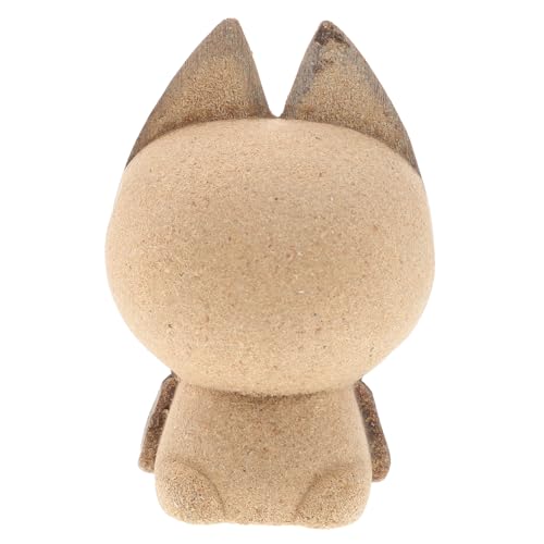 SOIMISS DIY Malen Katzenfigur Holz DIY Bastelset Unbemalt für Home Office Dekoration Niedliche Tischornamente Massivem Holz für Individuell Gestaltbare Deko von SOIMISS