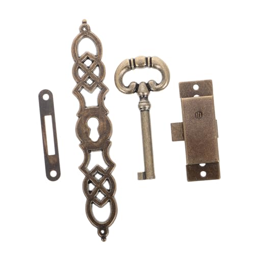 SOIMISS DIY Metallzylinder Türuhr Set für Vintage Antike Mechanik mit Tür Schlüssel und Scharnieren für Uhrenprojekte SOIMISS DIY Metallzylinder Türuhr Set für Vintage Antike Mechanik mit Tür Schlüssel und Scharnieren für Uhrenprojekte von SOIMISS