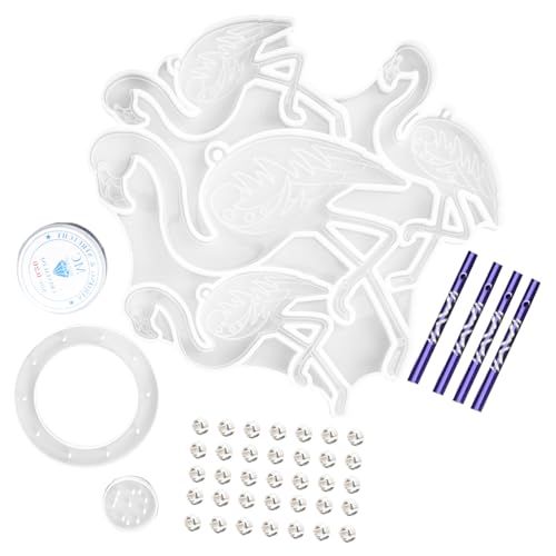 SOIMISS DIY Silikonform für Windspiel Anhänger Flamingo Flexible Wiederverwendbare Gießform für Epoxidharz Bastelset Transparent Leicht Entformbar für Erwachsene und Zufällige Farbe SOIMISS DIY Silikonform für Windspiel Anhänger Flamingo Flexible Wiederverwendbare Gießform für Epoxidharz Bastelset Transparent Leicht Entformbar für Erwachsene und Zufällige Farbe von SOIMISS