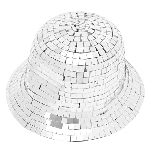 SOIMISS Disco Bucket Hat mit Spiegelkugel Pailletten Cowgirl Hut für Karneval Cosplay und Bühnenauftritte Unisex Verstellbarer Glitzerhut für Damen und Herren SOIMISS Disco Bucket Hat mit Spiegelkugel Pailletten Cowgirl Hut für Karneval Cosplay und Bühnenauftritte Unisex Verstellbarer Glitzerhut für Damen und Herren von SOIMISS
