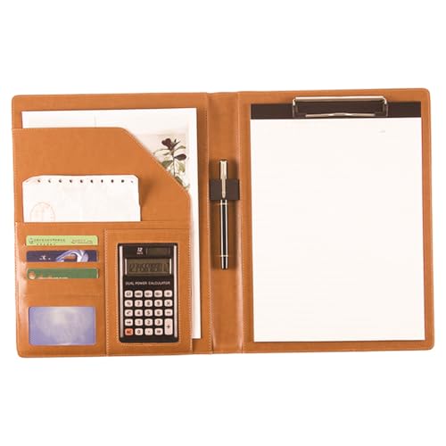 SOIMISS Dokumentenmappe aus Hochwertigem Leder Wasser und Ölbeständig Elegante Komfortable Büromappe für Schule Zuhause und Büro Langlebiger Portabler Aktenordner in Braun SOIMISS Dokumentenmappe aus Hochwertigem Leder Wasser und Ölbeständig Elegante Komfortable Büromappe für Schule Zuhause und Büro Langlebiger Portabler Aktenordner in Braun von SOIMISS
