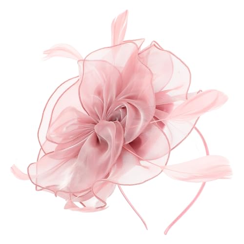 SOIMISS Eleganter Damen Fascinator Hut mit Netzstoff und Stilvoller Kopfschmuck für Teeparty Hochzeit und Europäisch Inspiriertes Design Zartem Rosaton SOIMISS Eleganter Damen Fascinator Hut mit Netzstoff und Stilvoller Kopfschmuck für Teeparty Hochzeit und Europäisch Inspiriertes Design Zartem Rosaton von SOIMISS