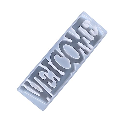 SOIMISS Epoxidharz Silikonform für DIY Kunsthandwerk Welcome Silikonform Wiederverwendbar für Dekoration und Einfache Handhabung von SOIMISS
