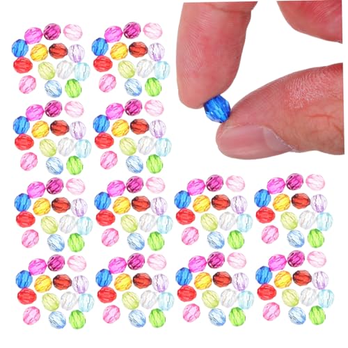 SOIMISS Facettierte Kunststoffperlen für Schmuckherstellung Runde Lose Spacer Perlen mit Glänzender Oberfläche für Armbänder Halsketten DIY Bastelprojekte und Ohrringe SOIMISS Facettierte Kunststoffperlen für Schmuckherstellung Runde Lose Spacer Perlen mit Glänzender Oberfläche für Armbänder Halsketten DIY Bastelprojekte und Ohrringe von SOIMISS