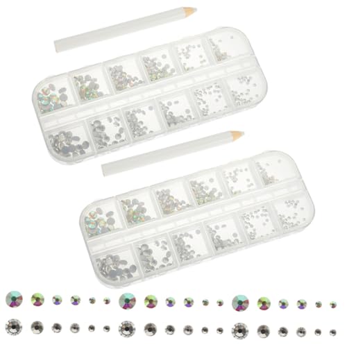 SOIMISS Fach Flatback Nail Art Strasssteine mit Ab und Punktierwerkzeug Langlebige Nageldekoration für DIY Make Up und Nageldesign Sichere Glasverzierungen für Kreative Nail Charms SOIMISS Fach Flatback Nail Art Strasssteine mit Ab und Punktierwerkzeug Langlebige Nageldekoration für DIY Make Up und Nageldesign Sichere Glasverzierungen für Kreative Nail Charms von SOIMISS