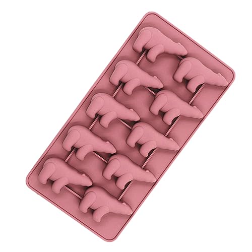 SOIMISS Fächer Silikon Eiswürfelform mit Deckel Bärenform DIY Eiswürfelbehälter für Cocktails Desserts und Getränke Küchenaccessoire von SOIMISS