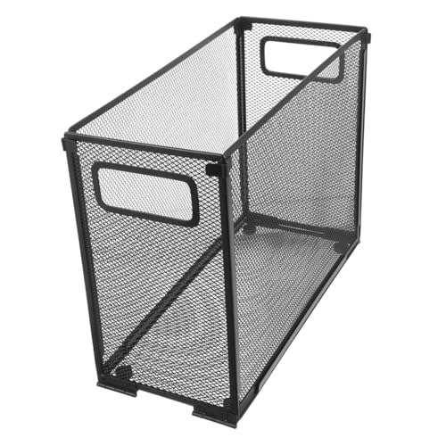 SOIMISS Faltbarer Mesh Schreibtisch Organizer aus Edelstahl Stabiler Dokumentenhalter für Akten Zeitschriften und Ordner Platzsparend für Büro Schule und Zuhause Praktische Ablagebox von SOIMISS