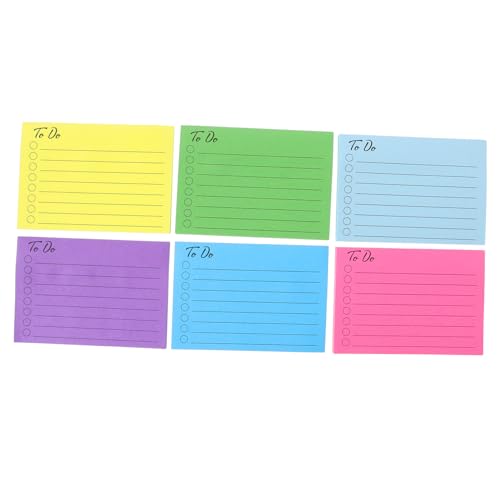 SOIMISS Farbige Abreißbare Memo Pads mit Wiederverwendbare Haftnotizen für Schule Büro Zuhause Selbstklebende To Do Listen Praktische Notizzettel in Farben SOIMISS Farbige Abreißbare Memo Pads mit Wiederverwendbare Haftnotizen für Schule Büro Zuhause Selbstklebende To Do Listen Praktische Notizzettel in Farben von SOIMISS