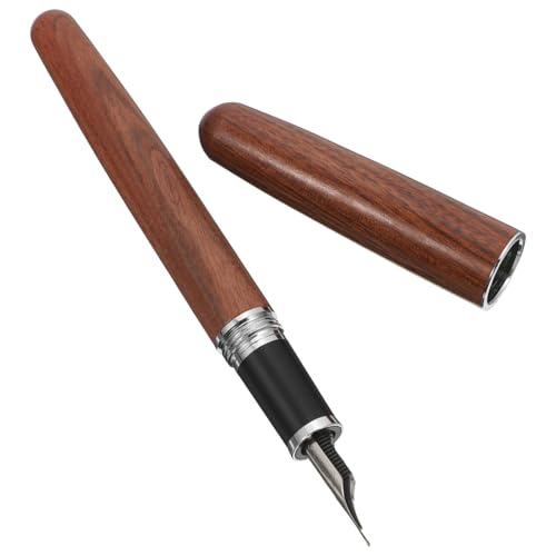 SOIMISS Feiner Spitze Füllfederhalter aus Blumenholz Retro Kalligraphie Schreibfeder Ergonomisch Komfortabel für Schüler Geschenk Stift mit Deckel Große Tintenmenge SOIMISS Feiner Spitze Füllfederhalter aus Blumenholz Retro Kalligraphie Schreibfeder Ergonomisch Komfortabel für Schüler Geschenk Stift mit Deckel Große Tintenmenge von SOIMISS