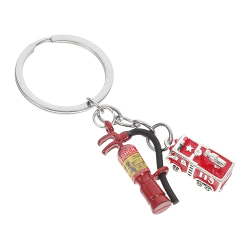 SOIMISS Feuerwehrmann Schlüsselanhänger Schlüsselanhänger Ornament Retro Miniatur Zum Aufhängen Feuerwehrmann Mini Schlüsselanhänger Schlüsselanhänger Anhänger von SOIMISS
