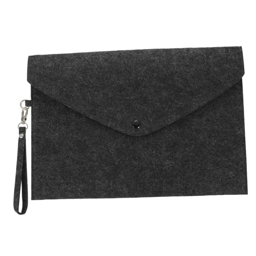 SOIMISS Filz Mappe mit Druckknopf und Lanyard Große Kapazität Dokumententasche für Büro Schule und Business Langlebiger Filz Ordner zur Sicheren Aufbewahrung Wichtiger Unterlagen SOIMISS Filz Mappe mit Druckknopf und Lanyard Große Kapazität Dokumententasche für Büro Schule und Business Langlebiger Filz Ordner zur Sicheren Aufbewahrung Wichtiger Unterlagen von SOIMISS
