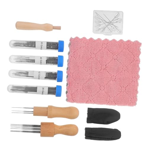 SOIMISS Filznadeln Teilig mit Holzgriff Vielseitiges Nadelfilzset für Anfänger und Profis Präzise Nadeln in Leichtes und Kompaktes Filzwerkzeug für DIY Kreativprojekte und Handarbeit von SOIMISS