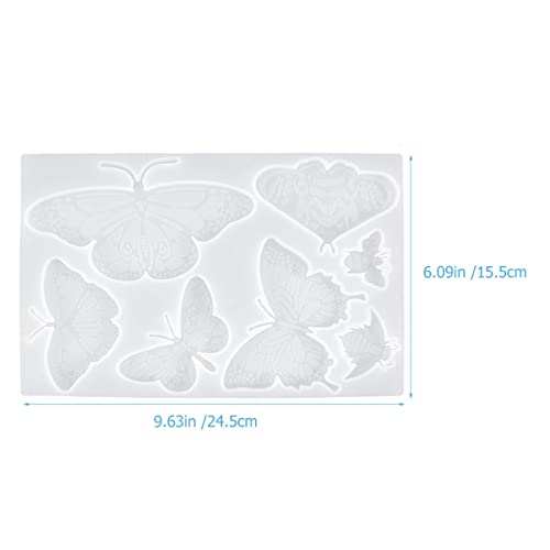 SOIMISS Flexibles Silikon Schmetterlingsform DIY Zubehör für Handwerk Schmuckherstellung Wiederverwendbare Gießform Glatte Oberfläche Kreative Bastelideen von SOIMISS