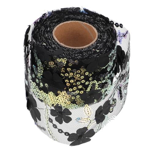 SOIMISS Floral Breit Besticktes Paillettenverziertes Band für DIY Haarschmuck Schuh und Kleidungszubehör Robustes Reißfestes Dekoband für Hochzeit und Geschenkverpackung SOIMISS Floral Breit Besticktes Paillettenverziertes Band für DIY Haarschmuck Schuh und Kleidungszubehör Robustes Reißfestes Dekoband für Hochzeit und Geschenkverpackung von SOIMISS