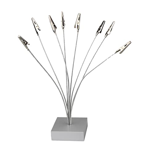 SOIMISS Foto Display Halterung mit Silbernen Clips Tischkarten und Notizhalter für Büro und Zuhause von SOIMISS